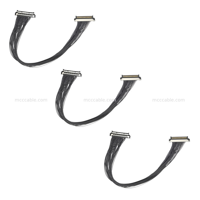 Καλώδιο Micro Coax USL20-30SS-055C 0.4mm Υψηλής Αντοχής 50.000+ Κύκλοι Ζευγοποίησης για Κάμερες Ασφαλείας PTZ