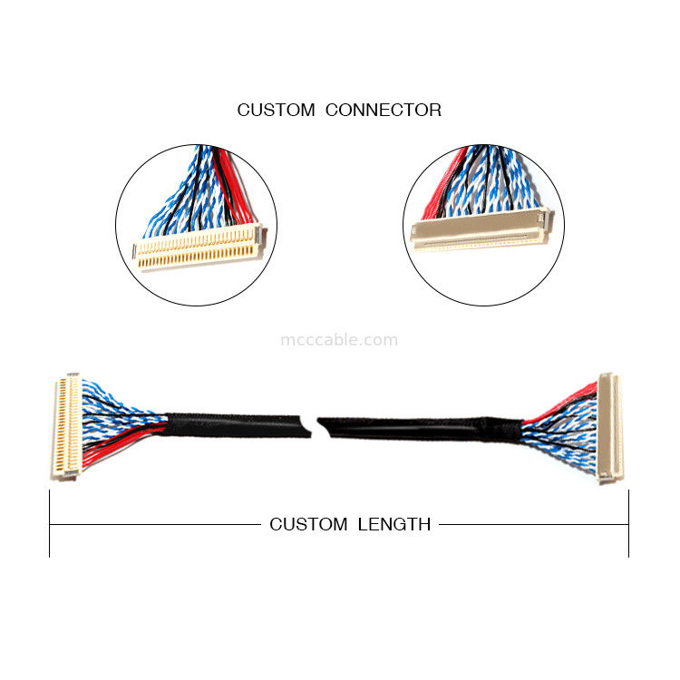 FI X30H Lvds 30 καρφίτσα 30 32 36 συνδετήρας AWG JAE για το συνδετήρα επίδειξης επιτροπής LCD lvds