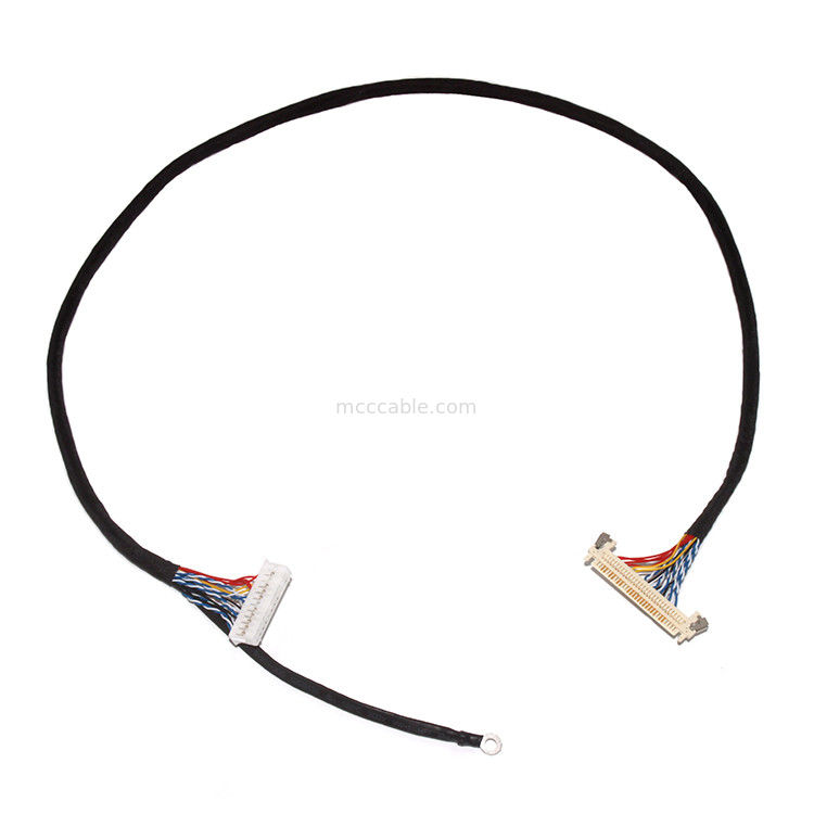 Προσαρμόστε το μήκος 2.0mm Pitch Lvds Cable Assembly 30 Pin  DF11-24DS-2C σε FI-X3OHL OEM/ODM