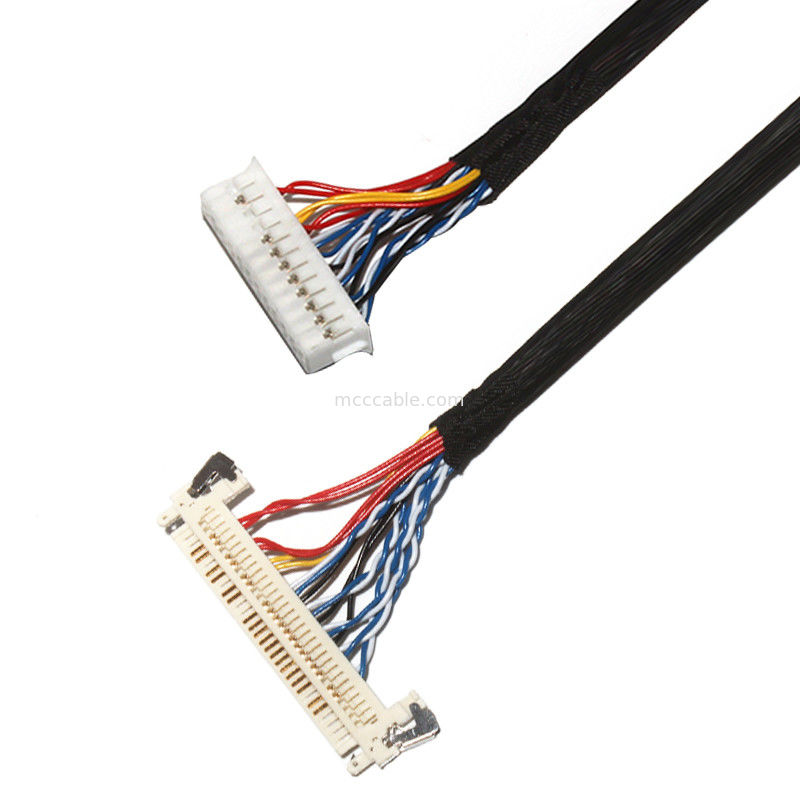 Προσαρμόστε το μήκος 2.0mm Pitch Lvds Cable Assembly 30 Pin  DF11-24DS-2C σε FI-X3OHL OEM/ODM