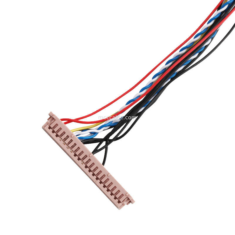 Συνέλευση 20453-230T καλωδίων ISO14001 Lvds LCD σε PH2.0 phr-6P 1255H-2