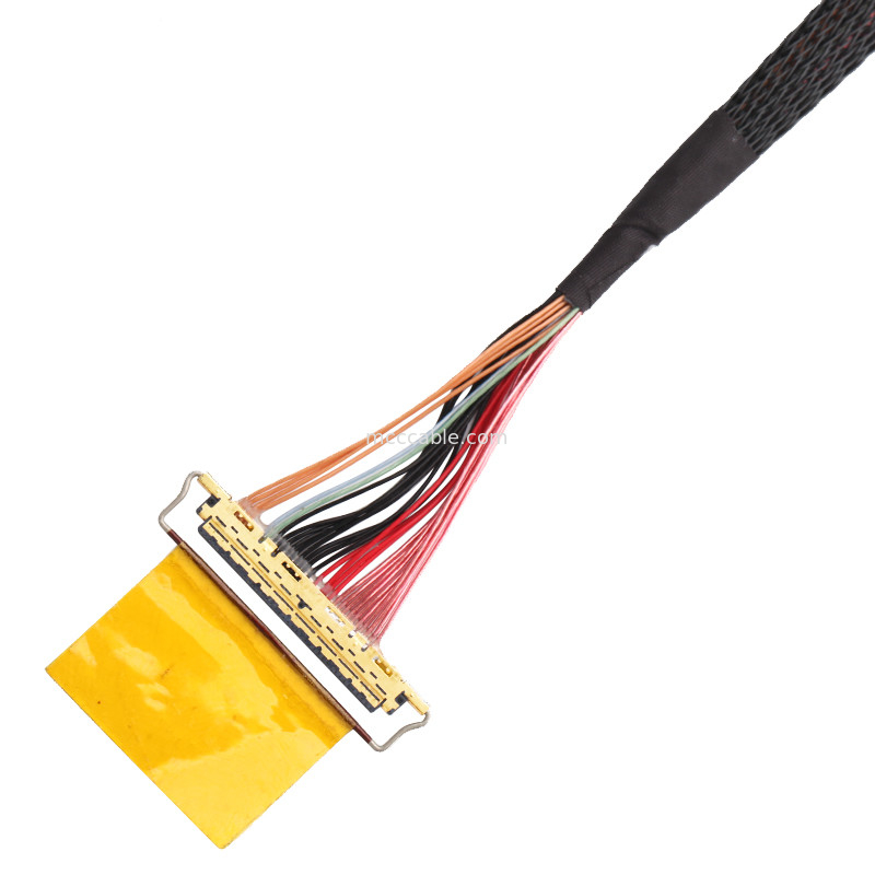 36AWG Lvds Συγκρότημα καλωδίων I  20453-240t-01 έως 20453-240t-01 40P 0,4 mm Στρίψιμο