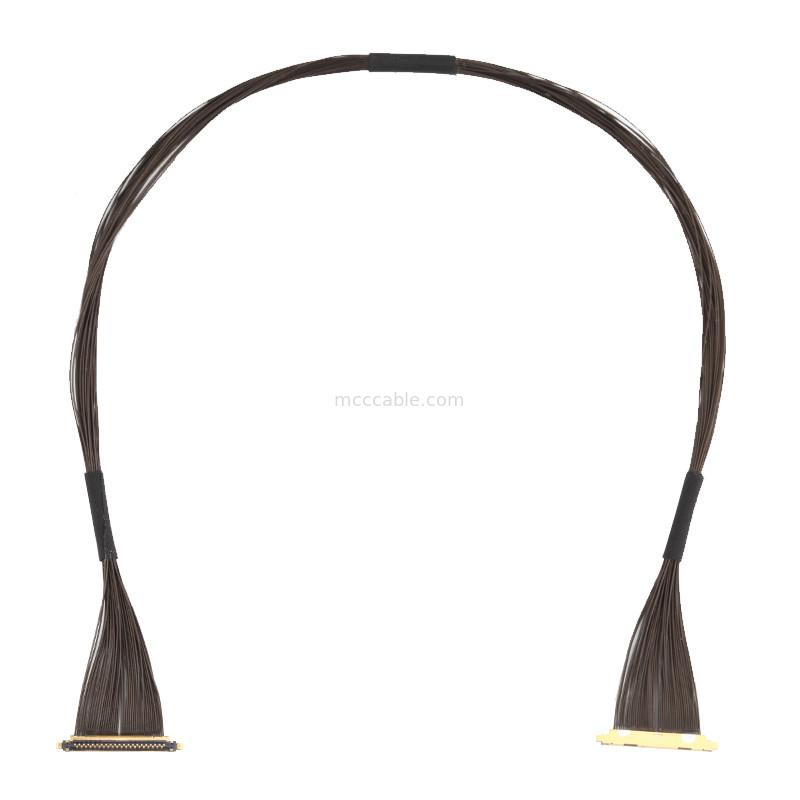 40P UL11130 46AWG Συγκρότημα μικροεξαγωγικών καλωδίων 20531-040t-02 IDC Forming OEM/ODM