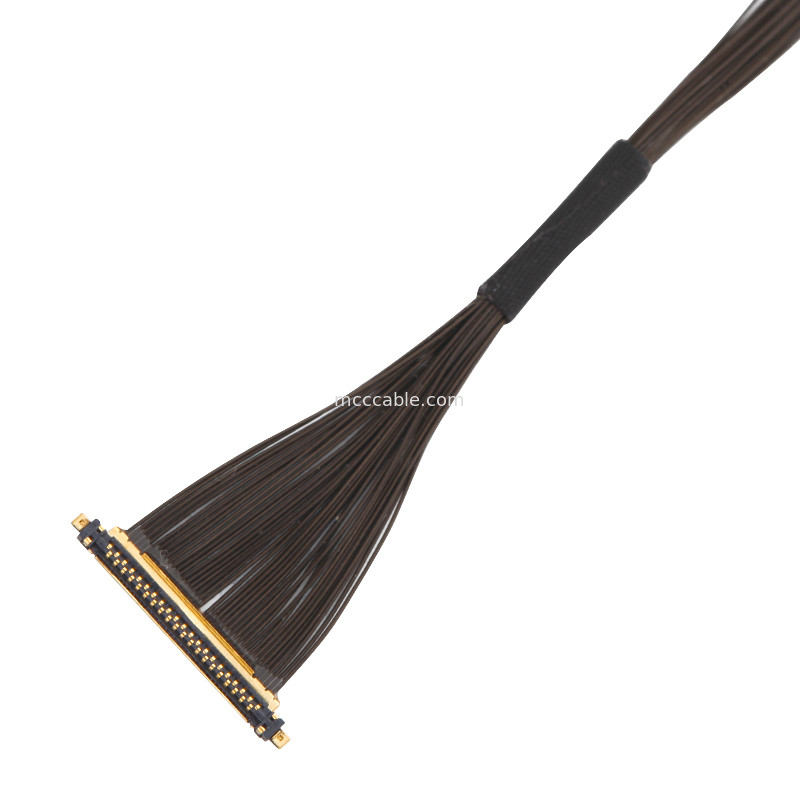 40P UL11130 46AWG Συγκρότημα μικροεξαγωγικών καλωδίων 20531-040t-02 IDC Forming OEM/ODM