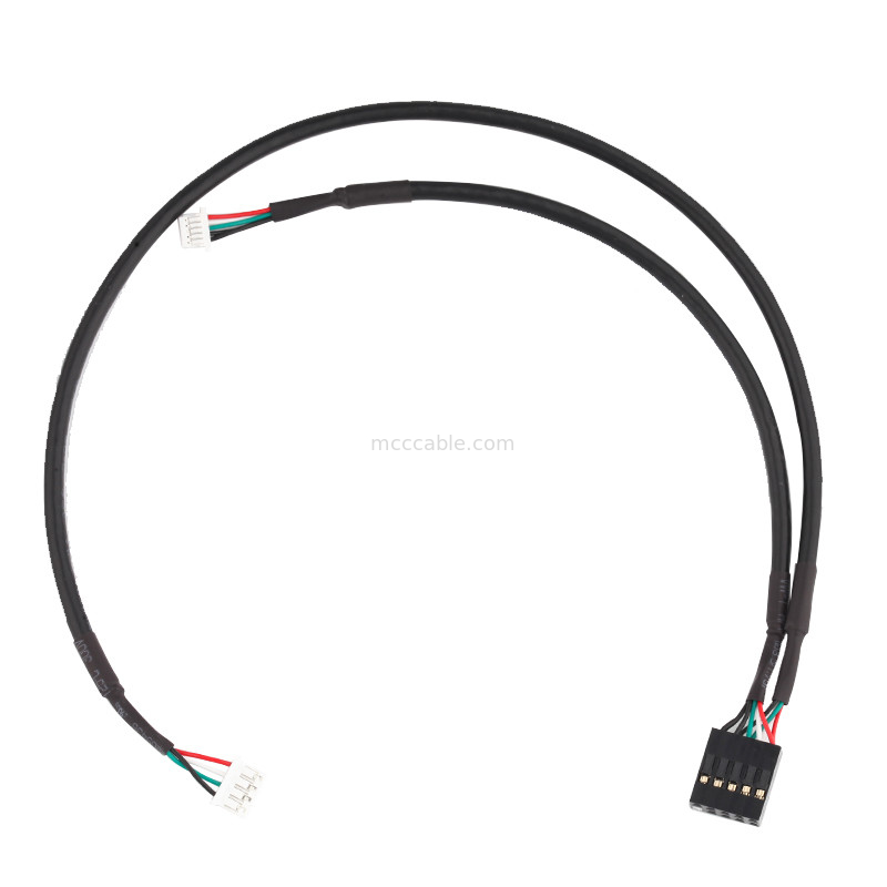 28AWG συνέλευση JST phr-5P καλωδίων λουριών των οδηγήσεων στην πίσσα SH1.0 5P 1.0mm