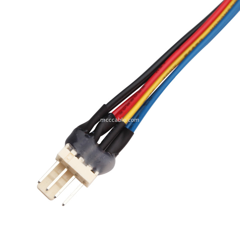 JST JH 2.5mm 4 καρφίτσα Molex 4 καλώδιο συνδετήρων καρφιτσών 4 συνελεύσεων καλωδίων ανεμιστήρων Υ καλωδίων lvds