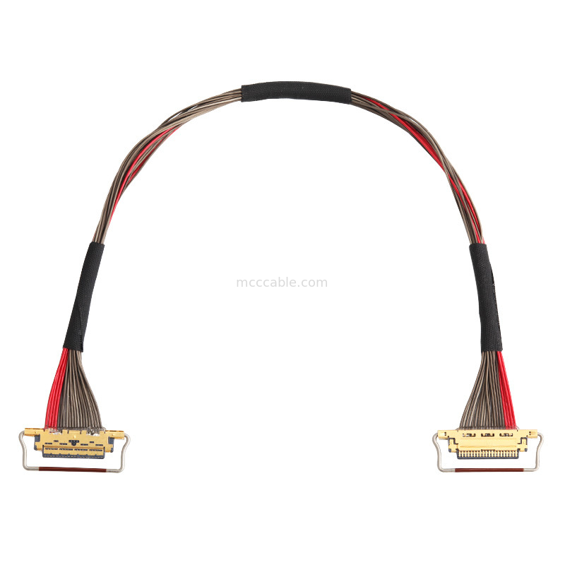 UL EDP LVDS Κοαξιακό καλώδιο 0,4mm Στροφή 20633-220T-01S 20 Pin Προσαρμοσμένο μήκος