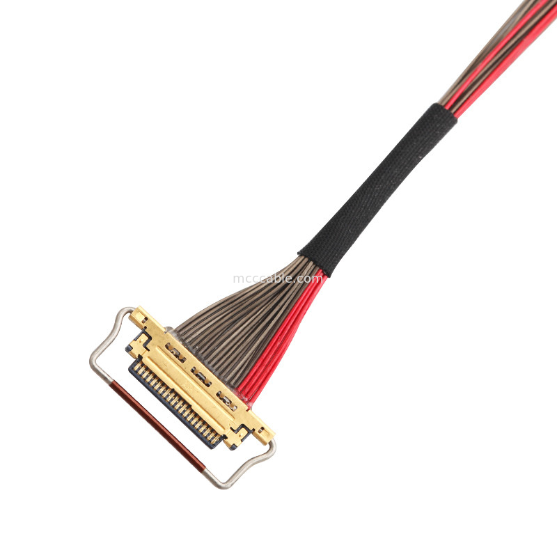UL EDP LVDS Κοαξιακό καλώδιο 0,4mm Στροφή 20633-220T-01S 20 Pin Προσαρμοσμένο μήκος