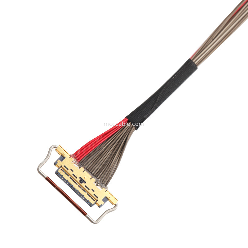 UL EDP LVDS Κοαξιακό καλώδιο 0,4mm Στροφή 20633-220T-01S 20 Pin Προσαρμοσμένο μήκος