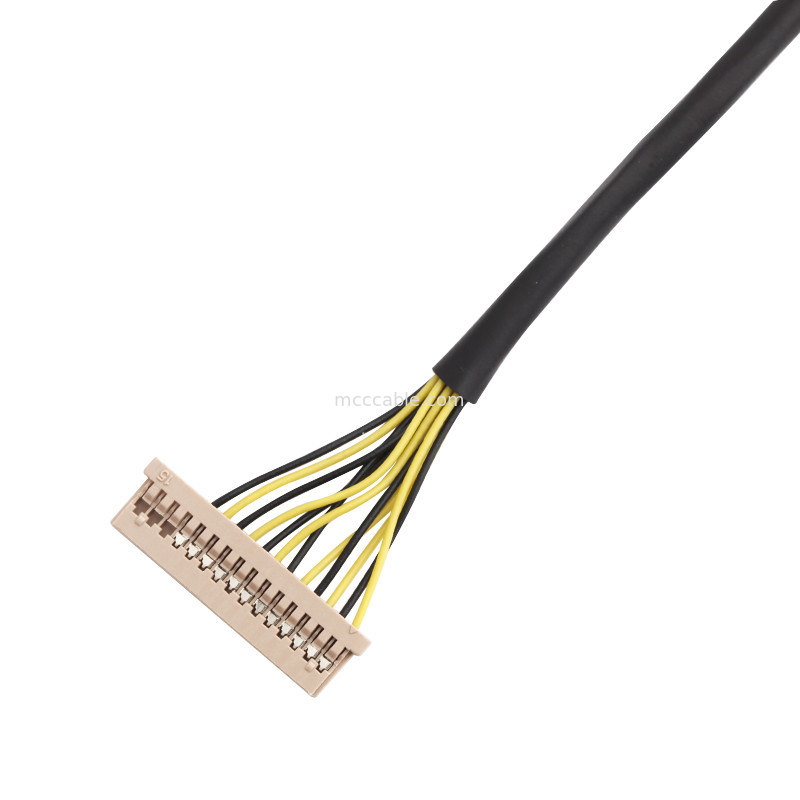 Μήκος 100mm καλώδιο Wl 1025h-15p λουριών καλωδίων στη συνέλευση καλωδίων Wl 1253h-15p Lvds