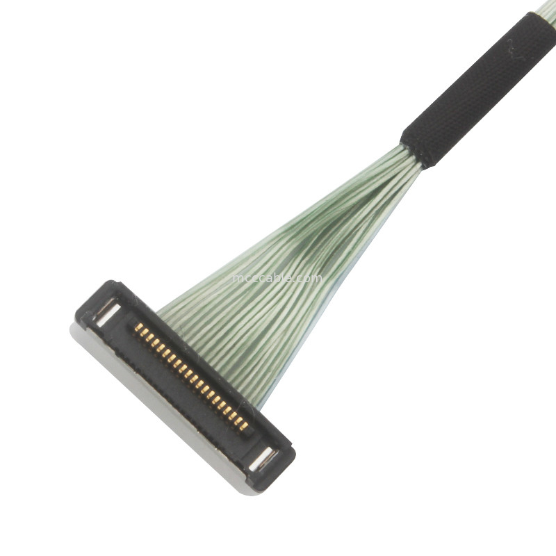 0.4mm Στροφή 20380-R20T-06 Micro Coaxial Cable lvds καλώδιο συνδέσμου 20P 0,4mm στροφή